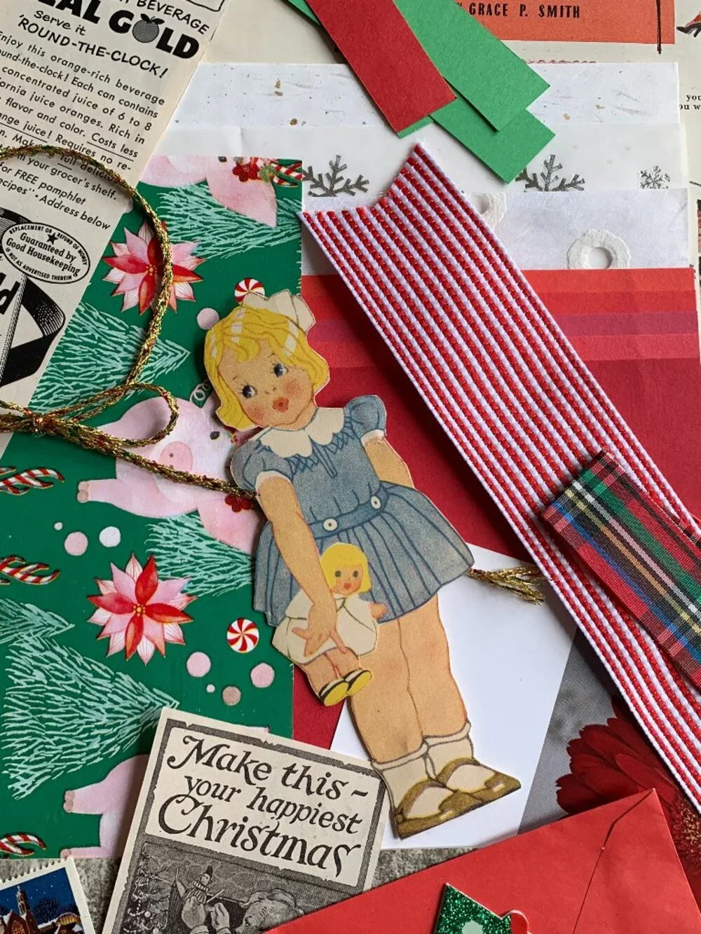 Christmas Ephemera for Junk Journaling!  Buyer will receive ALL that's pictured.